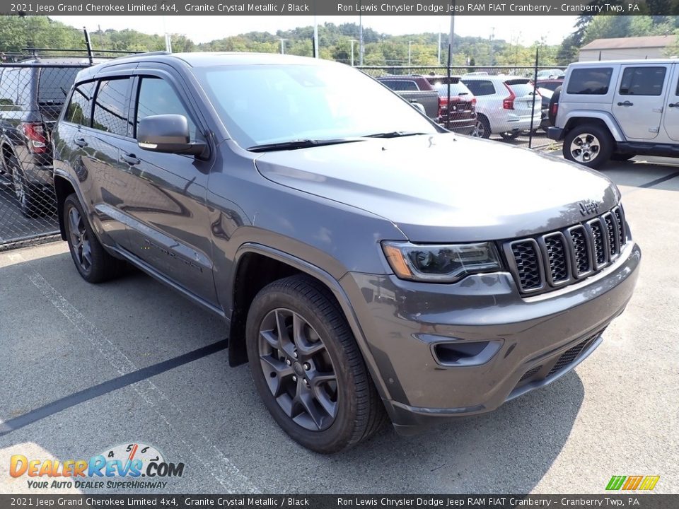2021 Jeep Grand Cherokee Limited 4x4 Granite Crystal Metallic / Black Photo #3