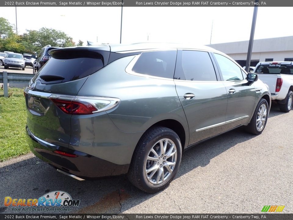 2022 Buick Enclave Premium Sage Metallic / Whisper Beige/Ebony Photo #3