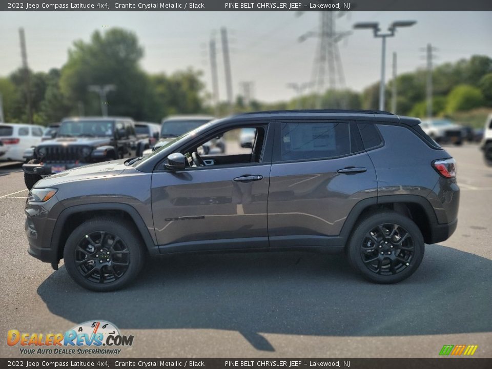 2022 Jeep Compass Latitude 4x4 Granite Crystal Metallic / Black Photo #3