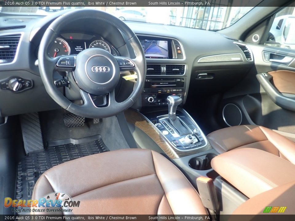 Chestnut Brown Interior - 2016 Audi Q5 3.0 TDI Premium Plus quattro Photo #17