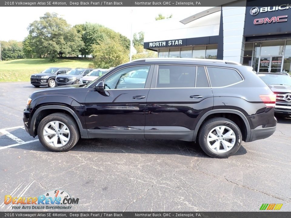 2018 Volkswagen Atlas SE 4Motion Deep Black Pearl / Titan Black Photo #2