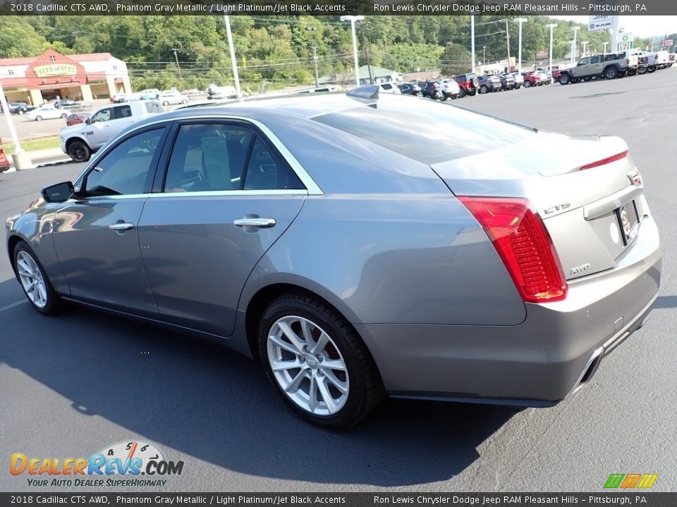 2018 Cadillac CTS AWD Phantom Gray Metallic / Light Platinum/Jet Black Accents Photo #3