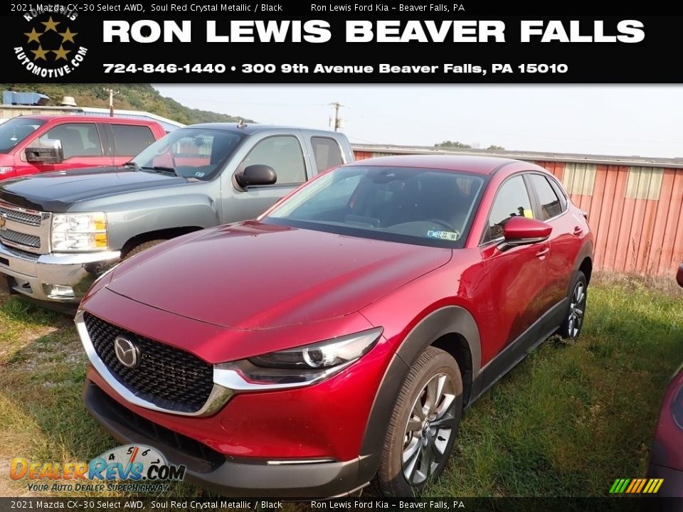 2021 Mazda CX-30 Select AWD Soul Red Crystal Metallic / Black Photo #1