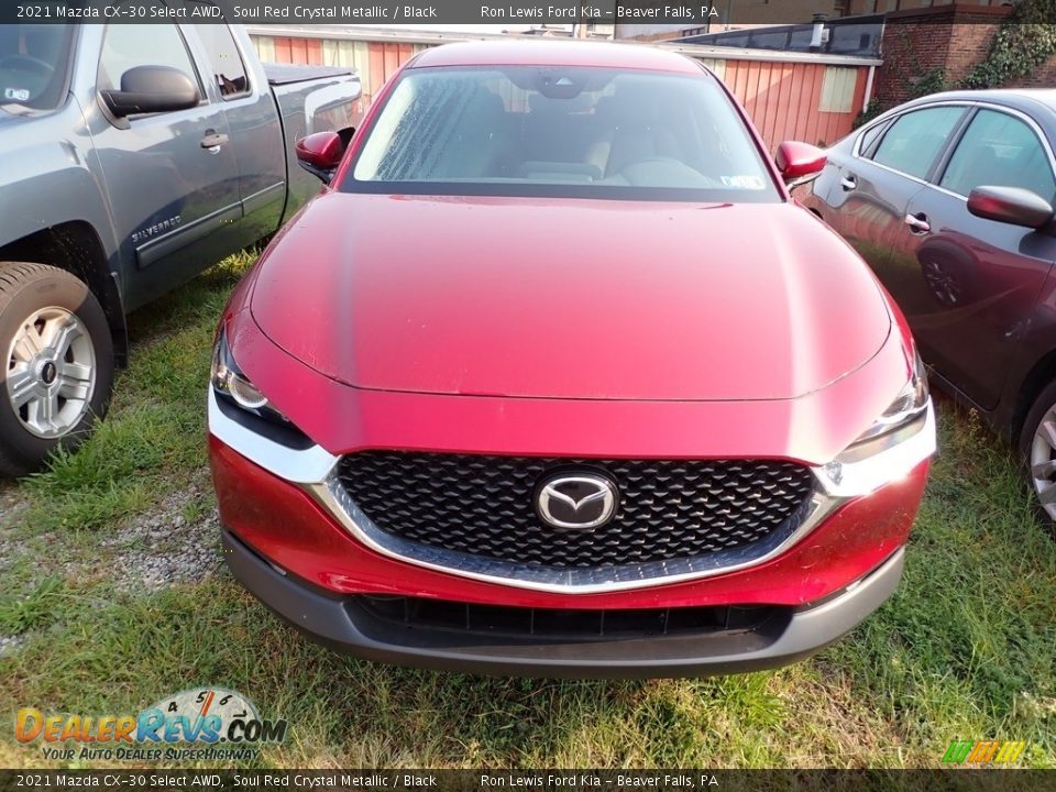 2021 Mazda CX-30 Select AWD Soul Red Crystal Metallic / Black Photo #2