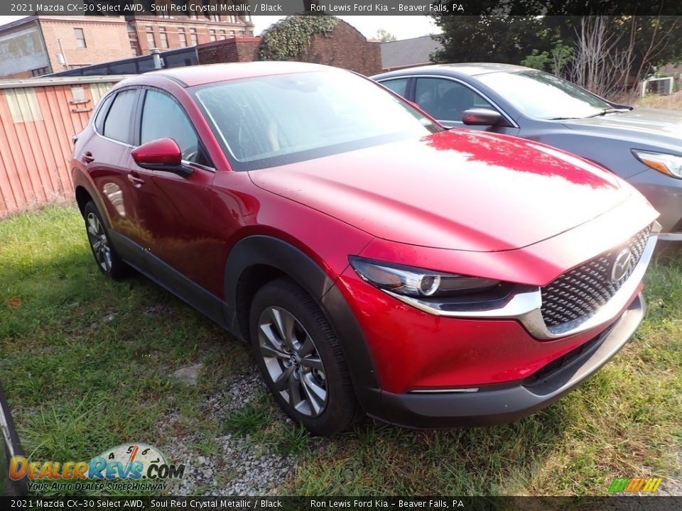 2021 Mazda CX-30 Select AWD Soul Red Crystal Metallic / Black Photo #3