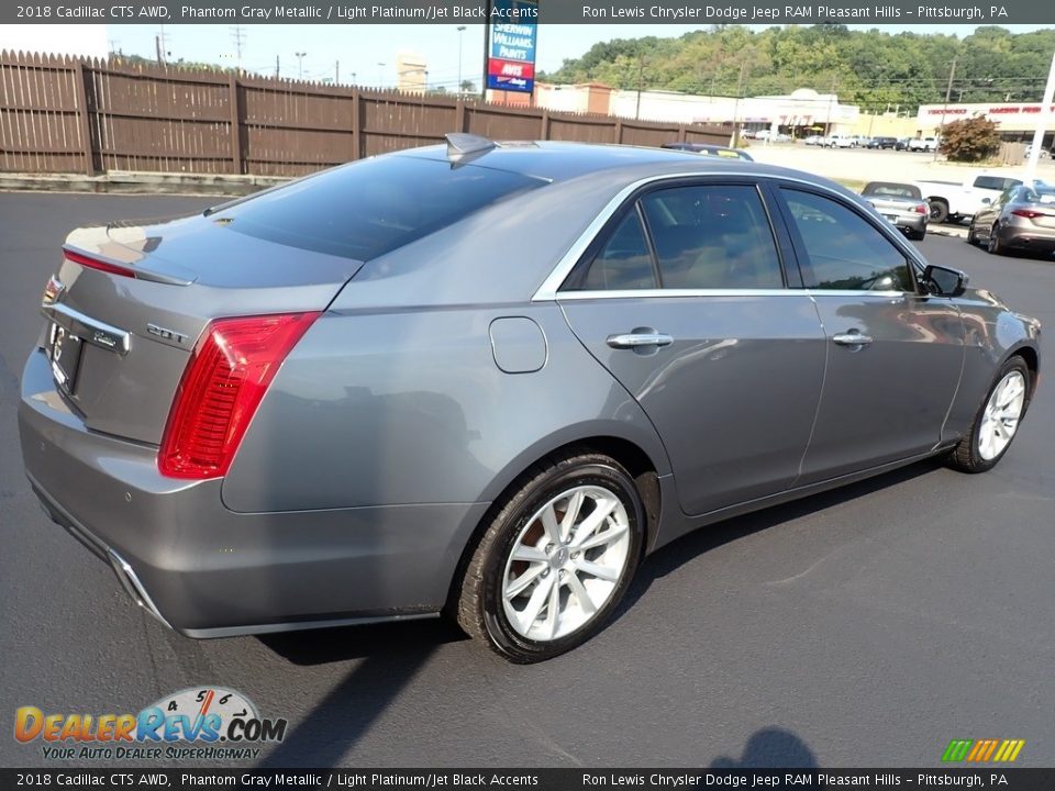 2018 Cadillac CTS AWD Phantom Gray Metallic / Light Platinum/Jet Black Accents Photo #6