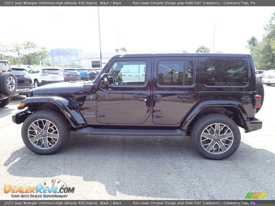 2023 Jeep Wrangler Unlimited High Altitude 4XE Hybrid Black / Black Photo #2