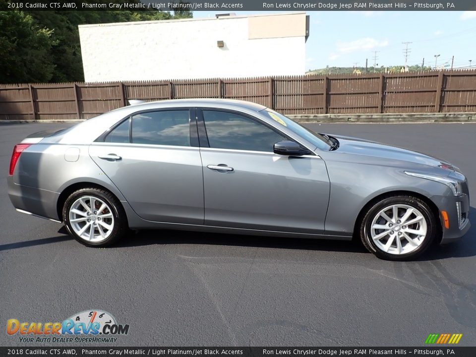 2018 Cadillac CTS AWD Phantom Gray Metallic / Light Platinum/Jet Black Accents Photo #7