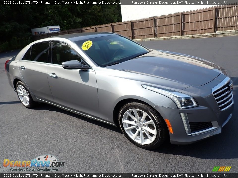 2018 Cadillac CTS AWD Phantom Gray Metallic / Light Platinum/Jet Black Accents Photo #8