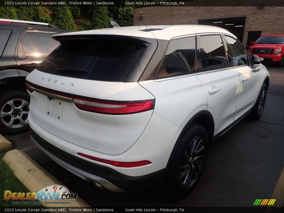 2020 Lincoln Corsair Standard AWD Pristine White / Sandstone Photo #4