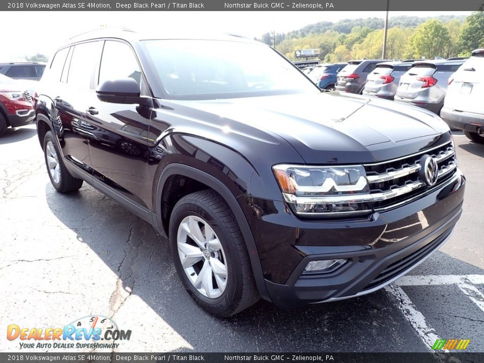 2018 Volkswagen Atlas SE 4Motion Deep Black Pearl / Titan Black Photo #9