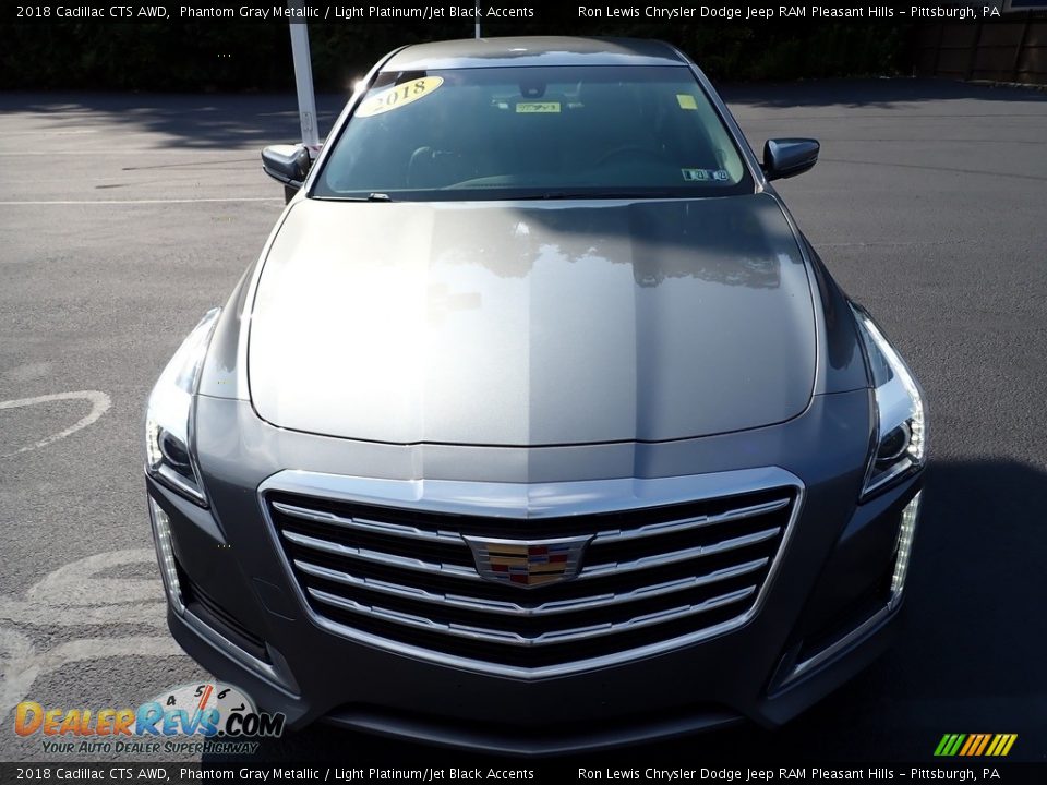 2018 Cadillac CTS AWD Phantom Gray Metallic / Light Platinum/Jet Black Accents Photo #9