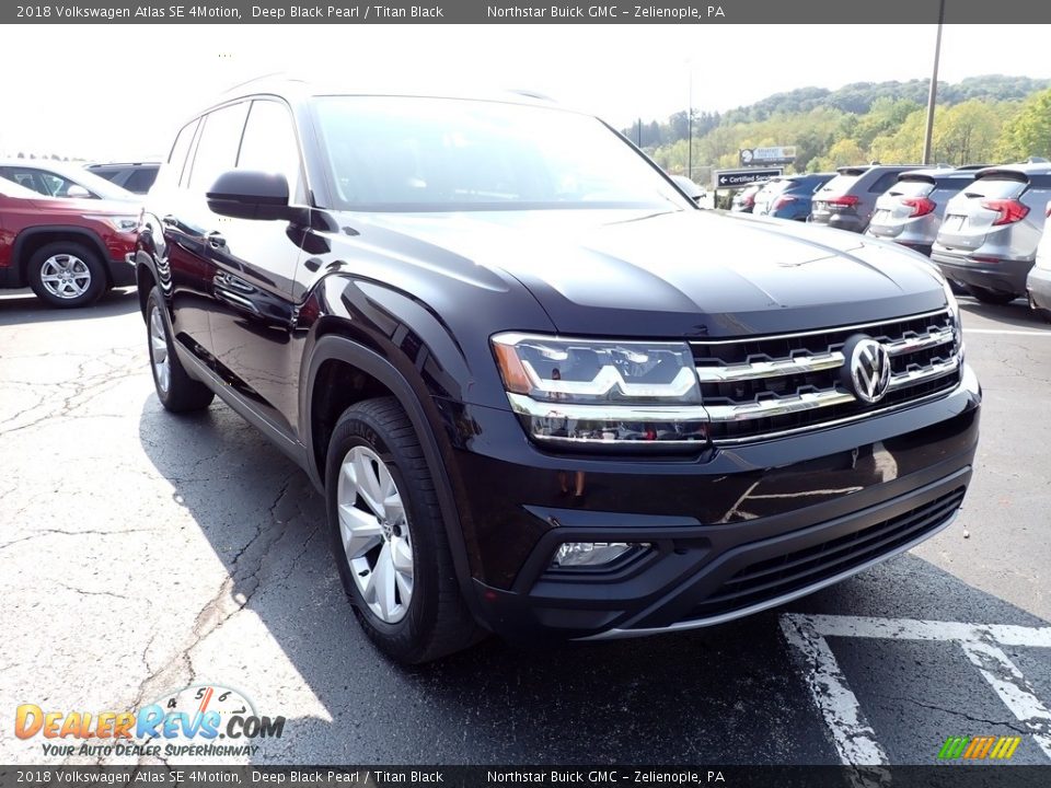 2018 Volkswagen Atlas SE 4Motion Deep Black Pearl / Titan Black Photo #10