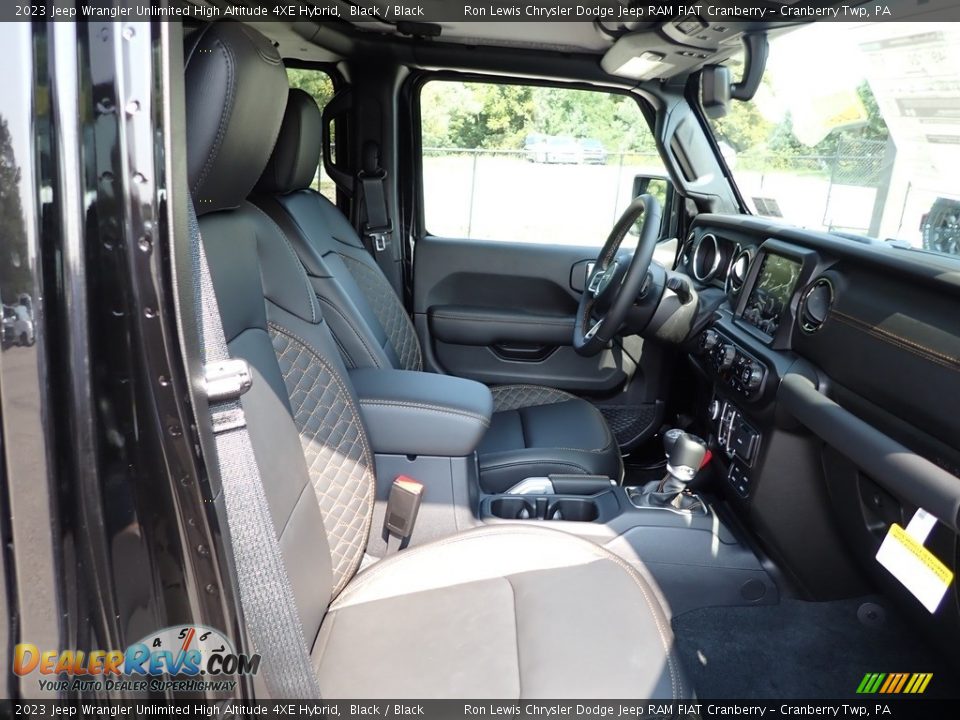 Front Seat of 2023 Jeep Wrangler Unlimited High Altitude 4XE Hybrid Photo #10
