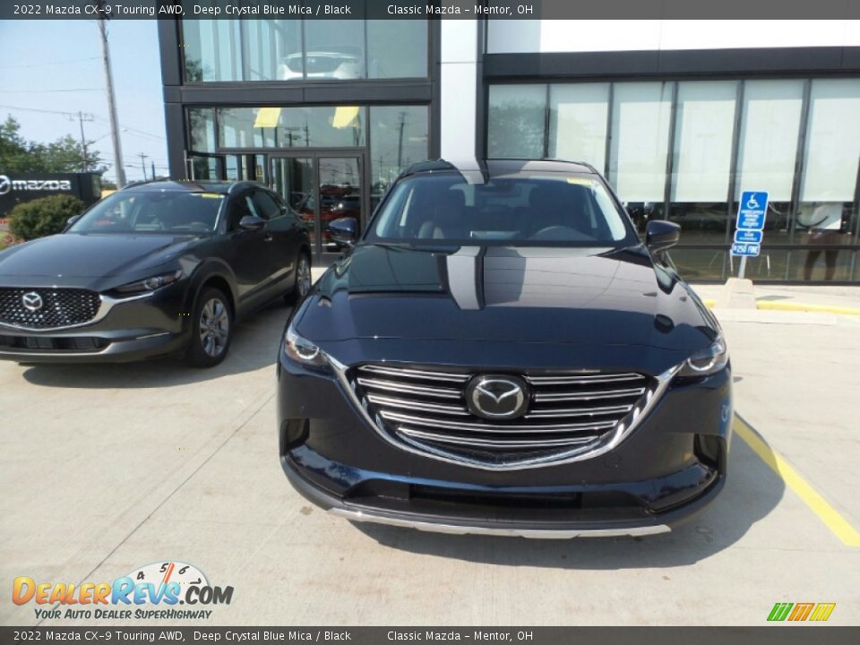 2022 Mazda CX-9 Touring AWD Deep Crystal Blue Mica / Black Photo #2