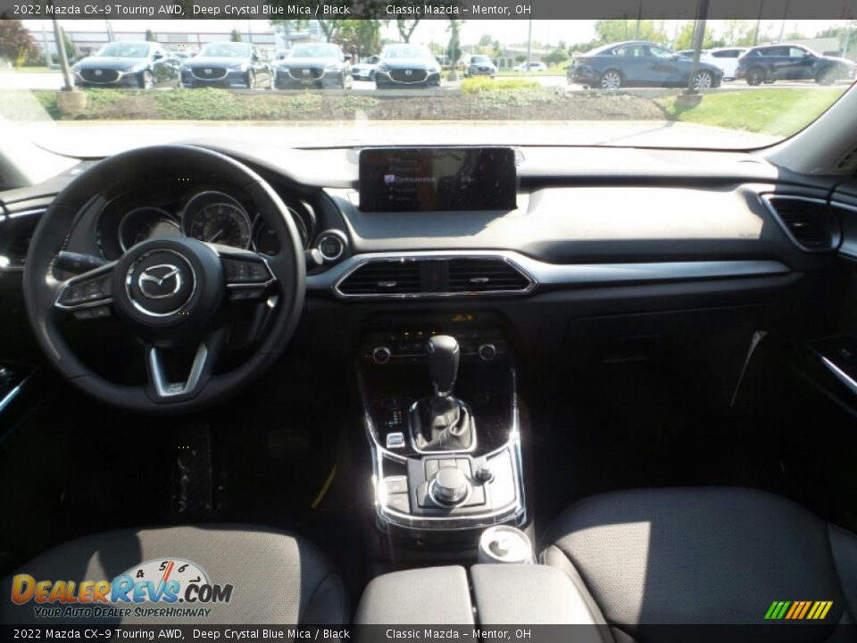 2022 Mazda CX-9 Touring AWD Deep Crystal Blue Mica / Black Photo #3