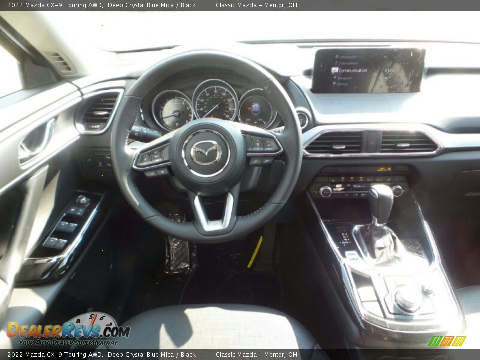 2022 Mazda CX-9 Touring AWD Deep Crystal Blue Mica / Black Photo #4