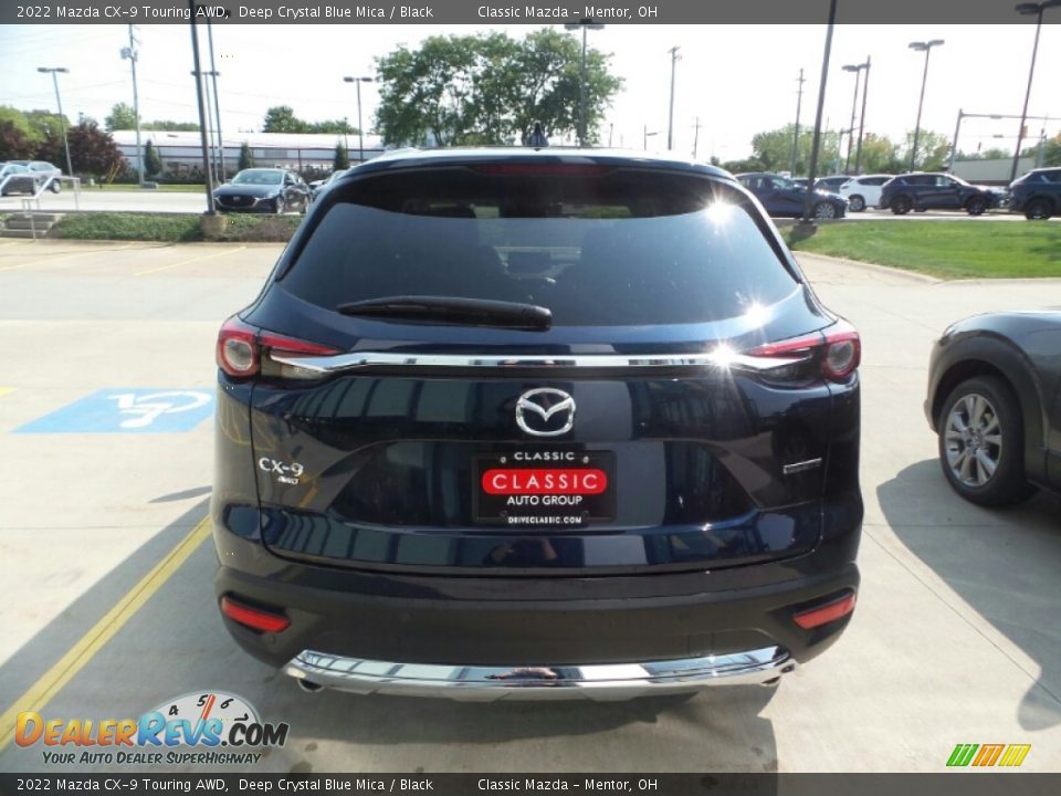 2022 Mazda CX-9 Touring AWD Deep Crystal Blue Mica / Black Photo #5