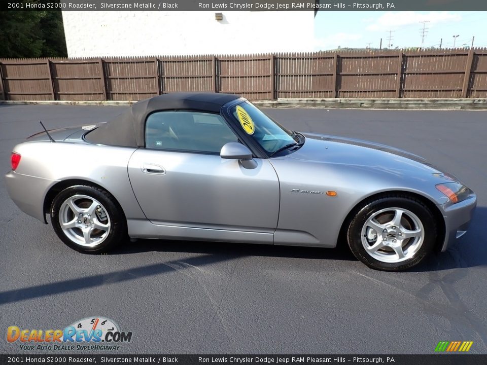 2001 Honda S2000 Roadster Silverstone Metallic / Black Photo #6