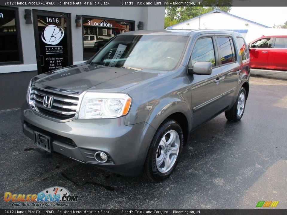 2012 Honda Pilot EX-L 4WD Polished Metal Metallic / Black Photo #2