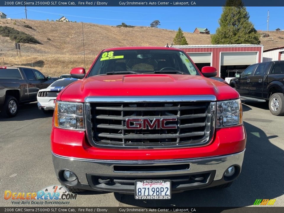 2008 GMC Sierra 2500HD SLT Crew Cab Fire Red / Ebony Photo #2