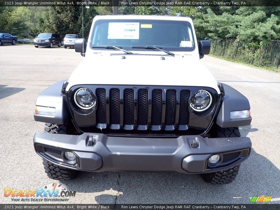 2023 Jeep Wrangler Unlimited Willys 4x4 Bright White / Black Photo #8