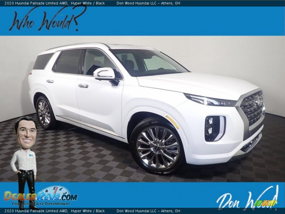 2020 Hyundai Palisade Limited AWD Hyper White / Black Photo #1