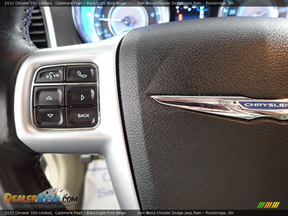 2012 Chrysler 300 Limited Cashmere Pearl / Black/Light Frost Beige Photo #19