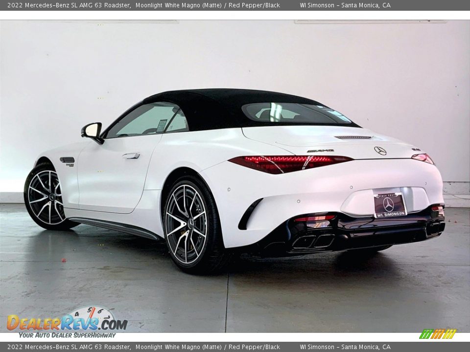 Moonlight White Magno (Matte) 2022 Mercedes-Benz SL AMG 63 Roadster Photo #2