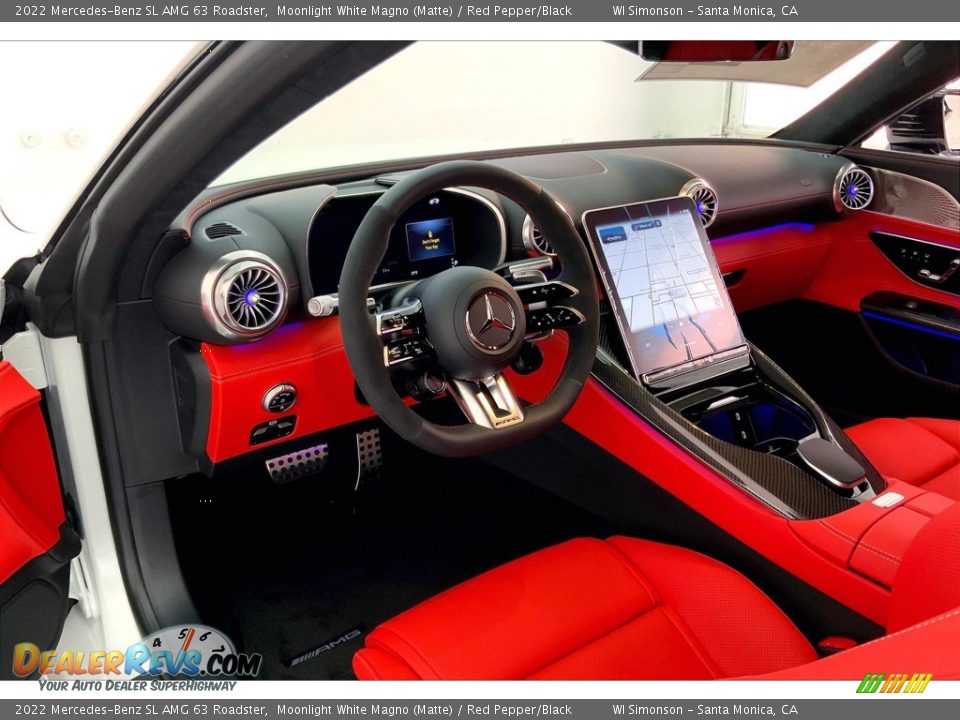 Red Pepper/Black Interior - 2022 Mercedes-Benz SL AMG 63 Roadster Photo #4