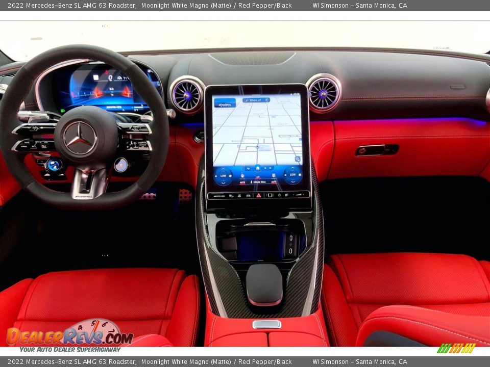 Dashboard of 2022 Mercedes-Benz SL AMG 63 Roadster Photo #6