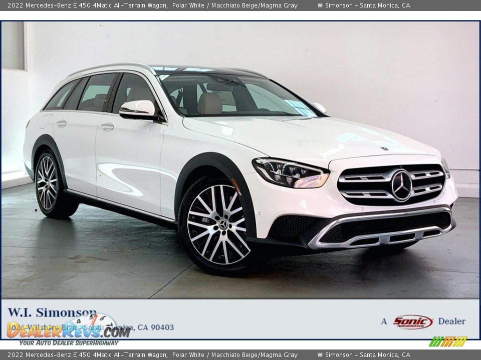 2022 Mercedes-Benz E 450 4Matic All-Terrain Wagon Polar White / Macchiato Beige/Magma Gray Photo #1