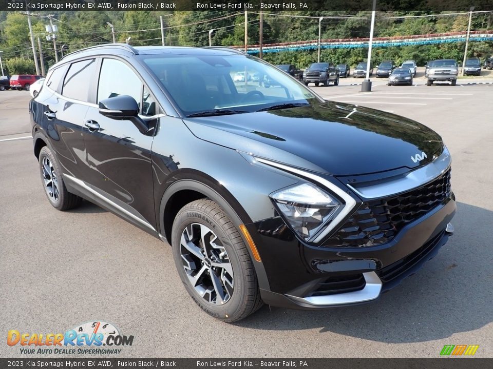2023 Kia Sportage Hybrid EX AWD Fusion Black / Black Photo #2