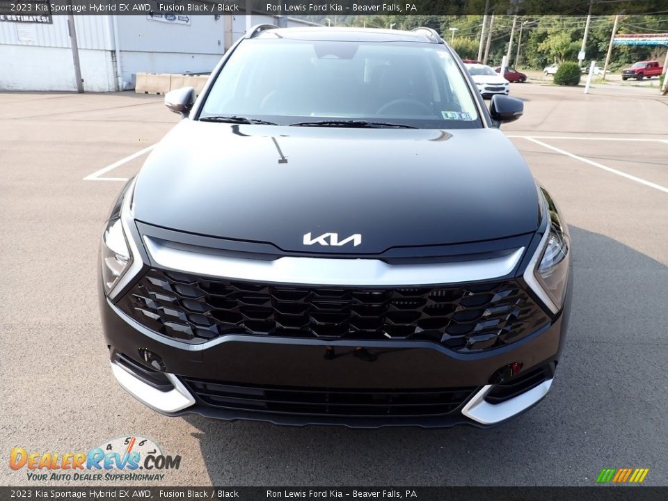 2023 Kia Sportage Hybrid EX AWD Fusion Black / Black Photo #3