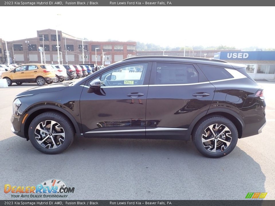 2023 Kia Sportage Hybrid EX AWD Fusion Black / Black Photo #5
