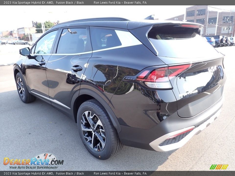 2023 Kia Sportage Hybrid EX AWD Fusion Black / Black Photo #6