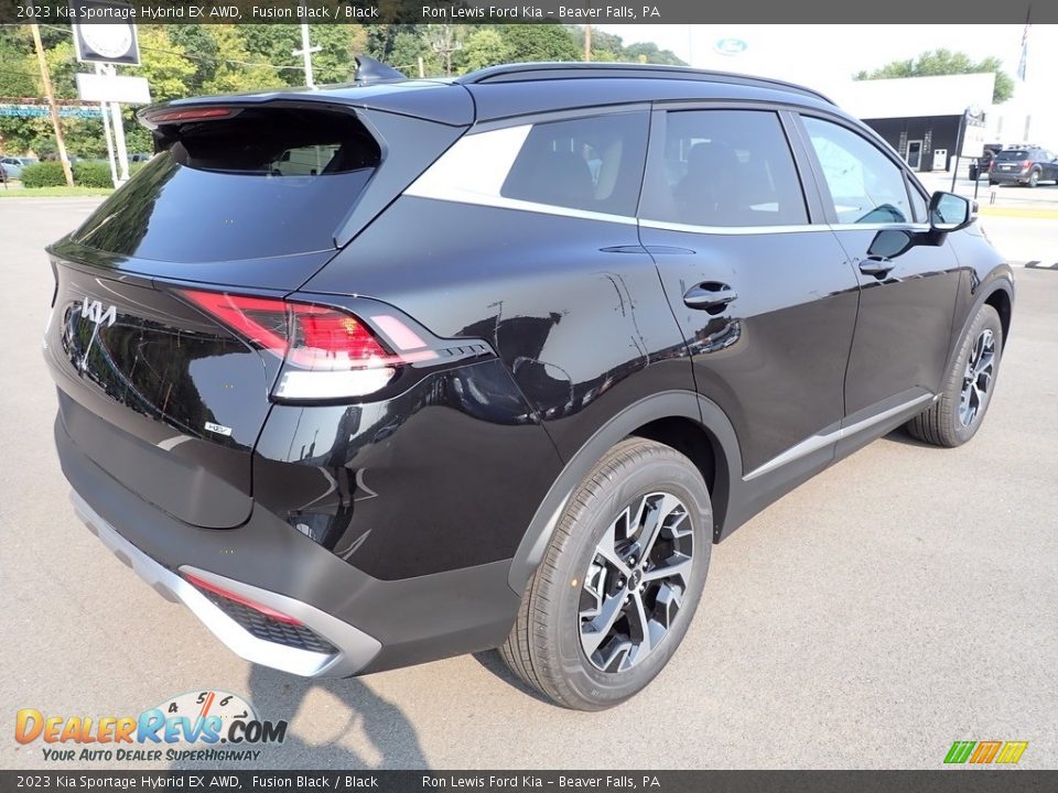 2023 Kia Sportage Hybrid EX AWD Fusion Black / Black Photo #8