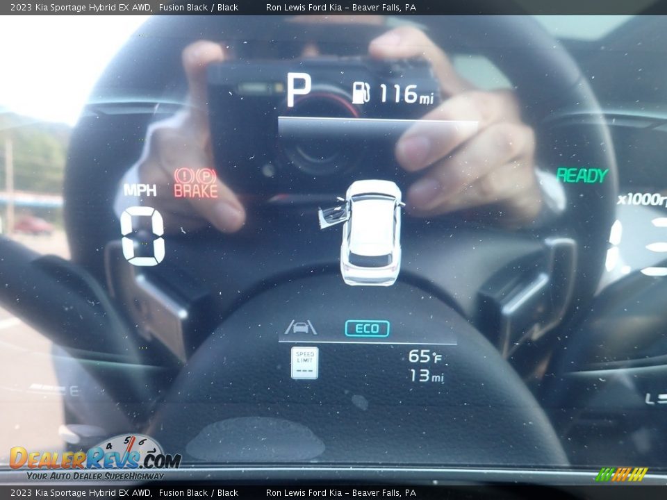 2023 Kia Sportage Hybrid EX AWD Fusion Black / Black Photo #15
