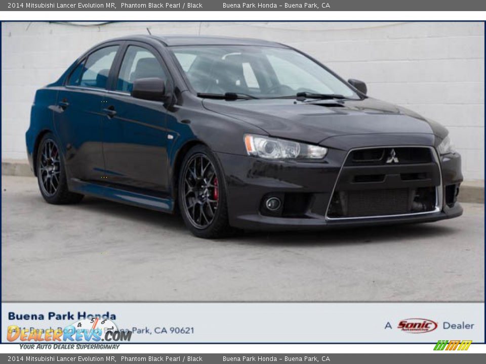 2014 Mitsubishi Lancer Evolution MR Phantom Black Pearl / Black Photo #1