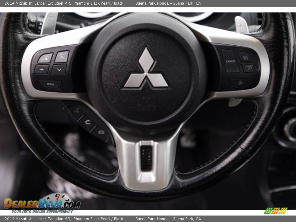 2014 Mitsubishi Lancer Evolution MR Steering Wheel Photo #13