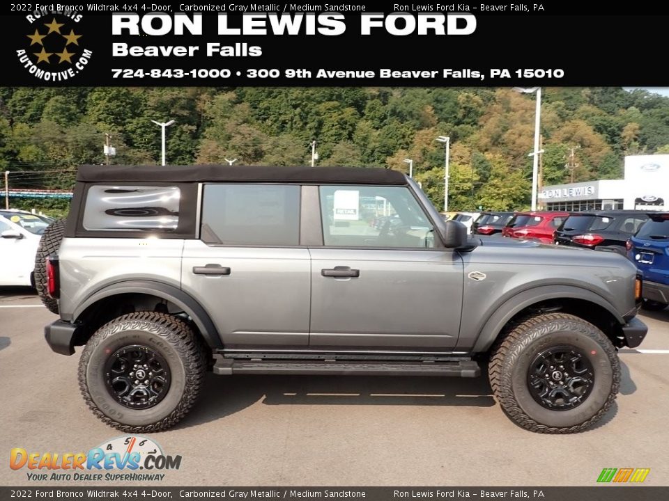 2022 Ford Bronco Wildtrak 4x4 4-Door Carbonized Gray Metallic / Medium Sandstone Photo #1