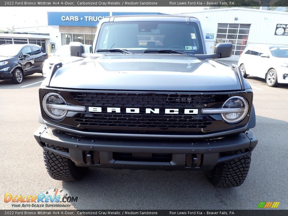2022 Ford Bronco Wildtrak 4x4 4-Door Carbonized Gray Metallic / Medium Sandstone Photo #3