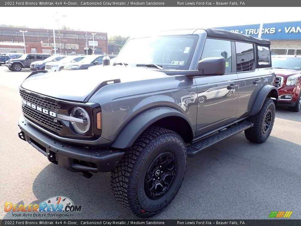 2022 Ford Bronco Wildtrak 4x4 4-Door Carbonized Gray Metallic / Medium Sandstone Photo #4