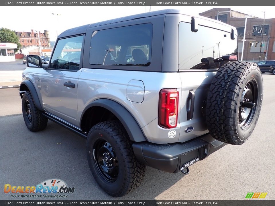 2022 Ford Bronco Outer Banks 4x4 2-Door Iconic Silver Metallic / Dark Space Gray Photo #6