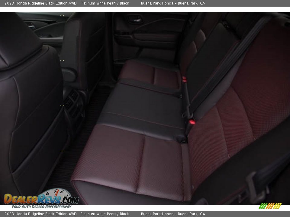 Rear Seat of 2023 Honda Ridgeline Black Edition AWD Photo #18