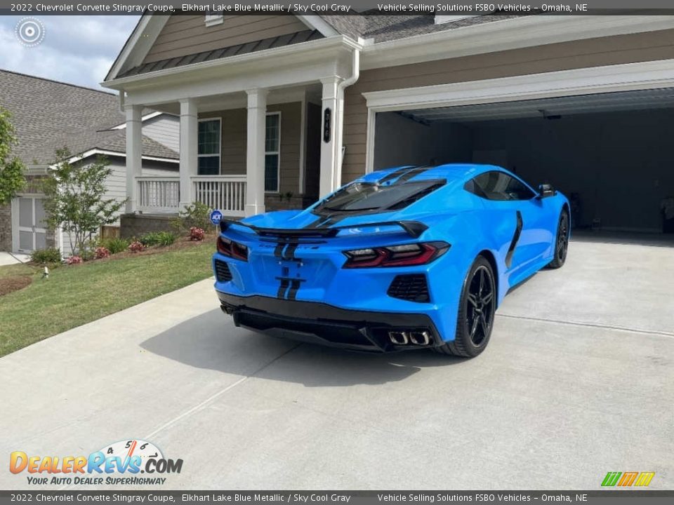 2022 Chevrolet Corvette Stingray Coupe Elkhart Lake Blue Metallic / Sky Cool Gray Photo #3