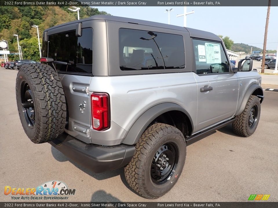 Iconic Silver Metallic 2022 Ford Bronco Outer Banks 4x4 2-Door Photo #8