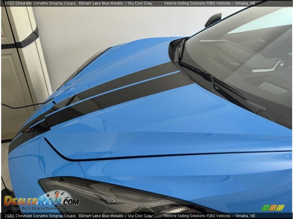 2022 Chevrolet Corvette Stingray Coupe Elkhart Lake Blue Metallic / Sky Cool Gray Photo #6
