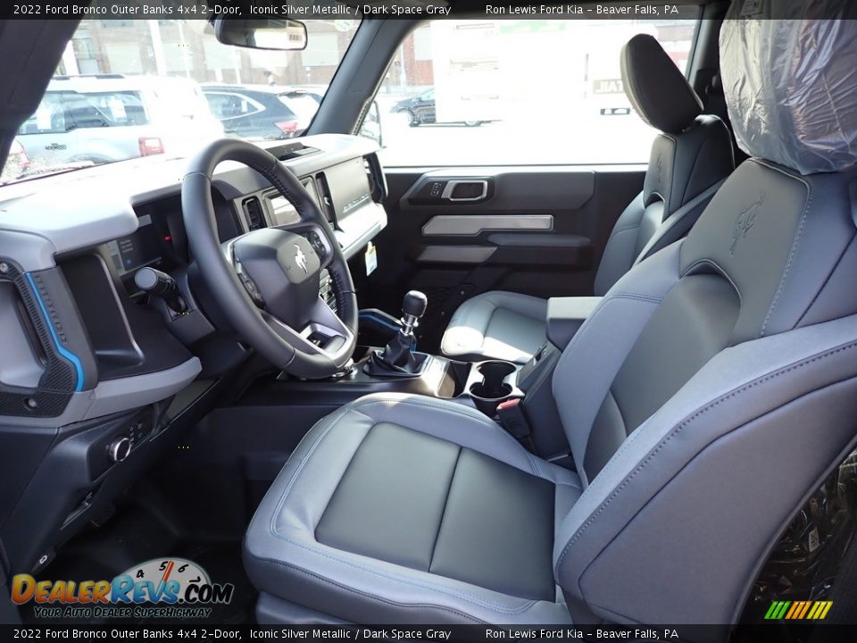 2022 Ford Bronco Outer Banks 4x4 2-Door Iconic Silver Metallic / Dark Space Gray Photo #13