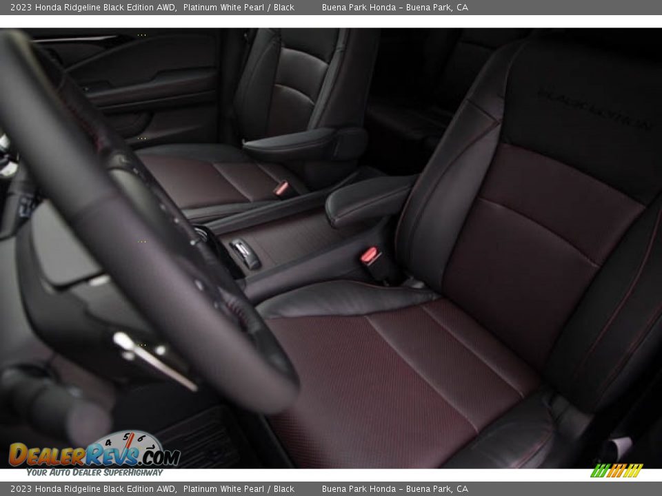 Front Seat of 2023 Honda Ridgeline Black Edition AWD Photo #24